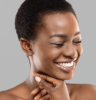 woman smiling