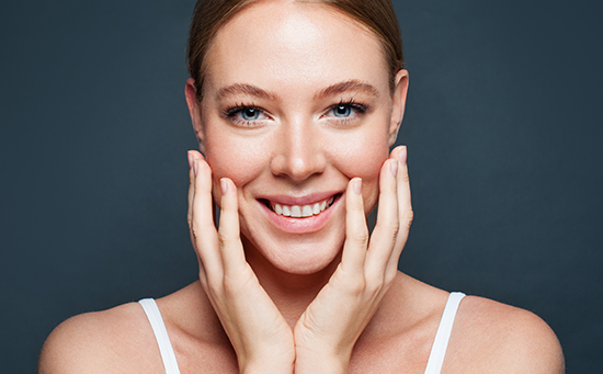 woman smiling