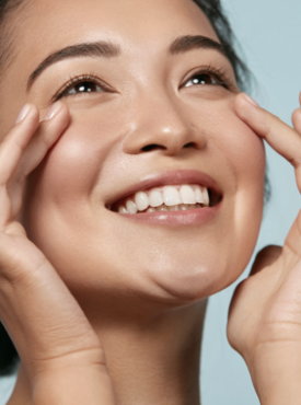 Woman smiling